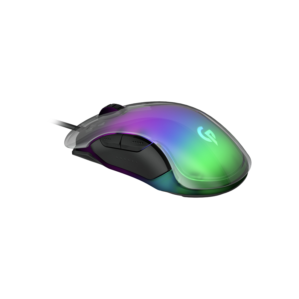 برودو ماوس الألعاب RGB 8D Crystal Shell 12800 نقطة في البوصة