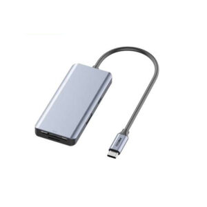 ريتشي RH07 HUB 7 في 1 مع شحن PD بقوة 100 واط، وHDMI 4K UHD، وبطاقة SD وبطاقة SD يو اس بي 3.0