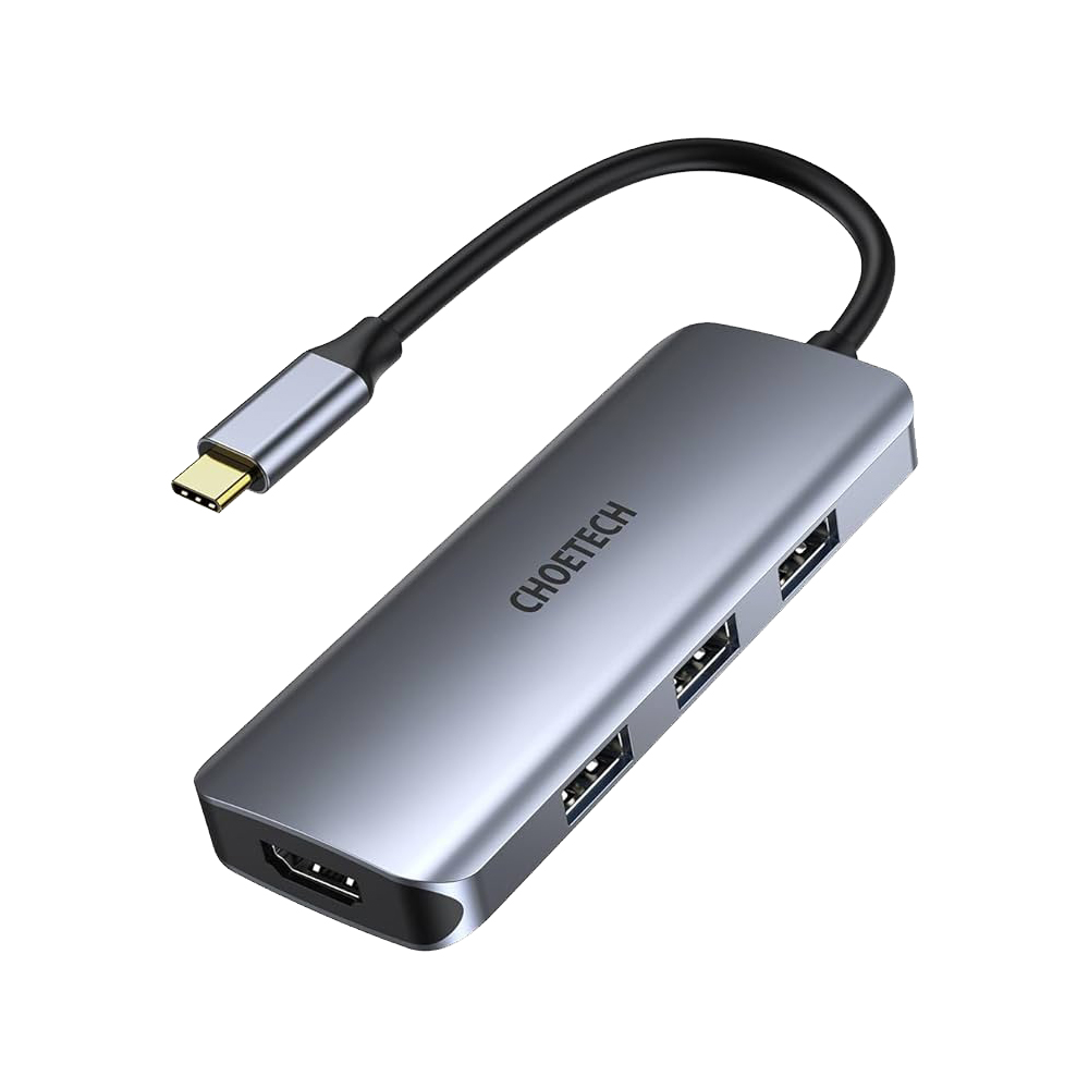 موزع متعدد المنافذ USB-C 7 في 1 من Choetech M19