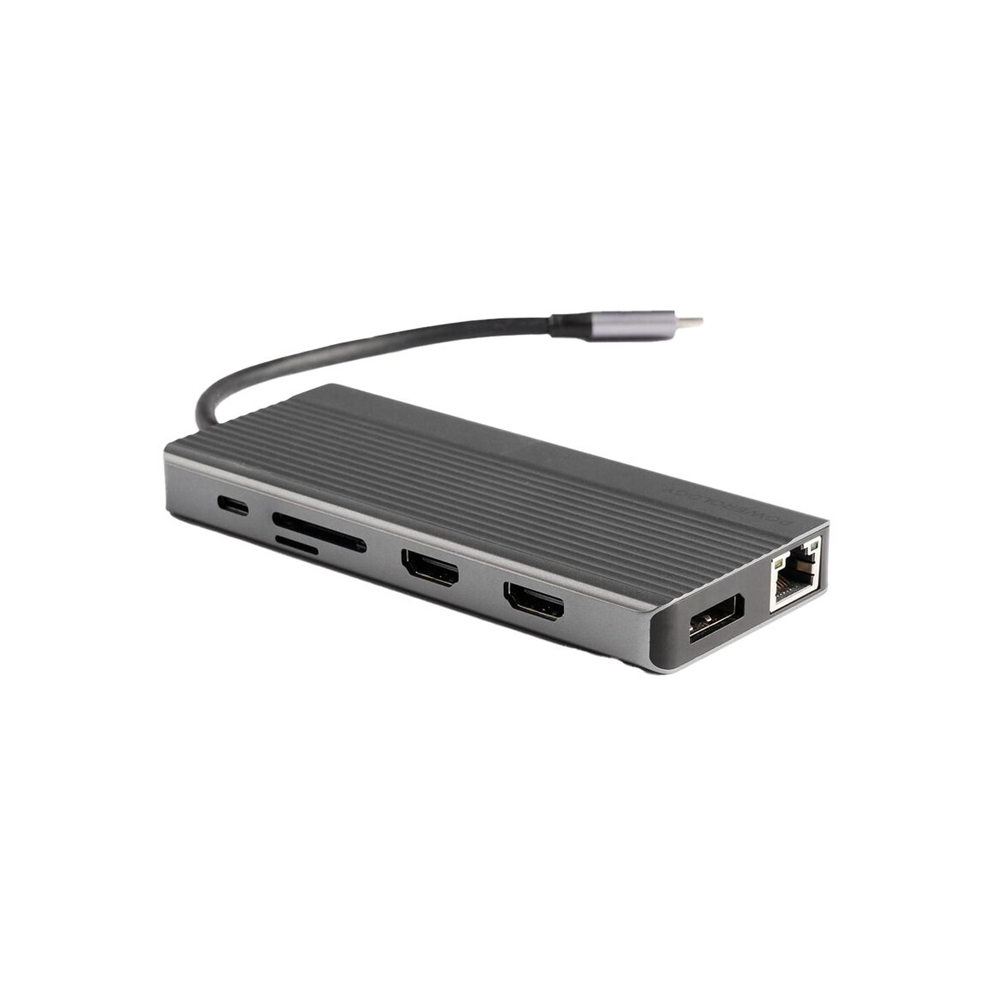 Powerology 13-in-1 USB-C Hub 4K HDMI Type-C Ethernet PD 100W
