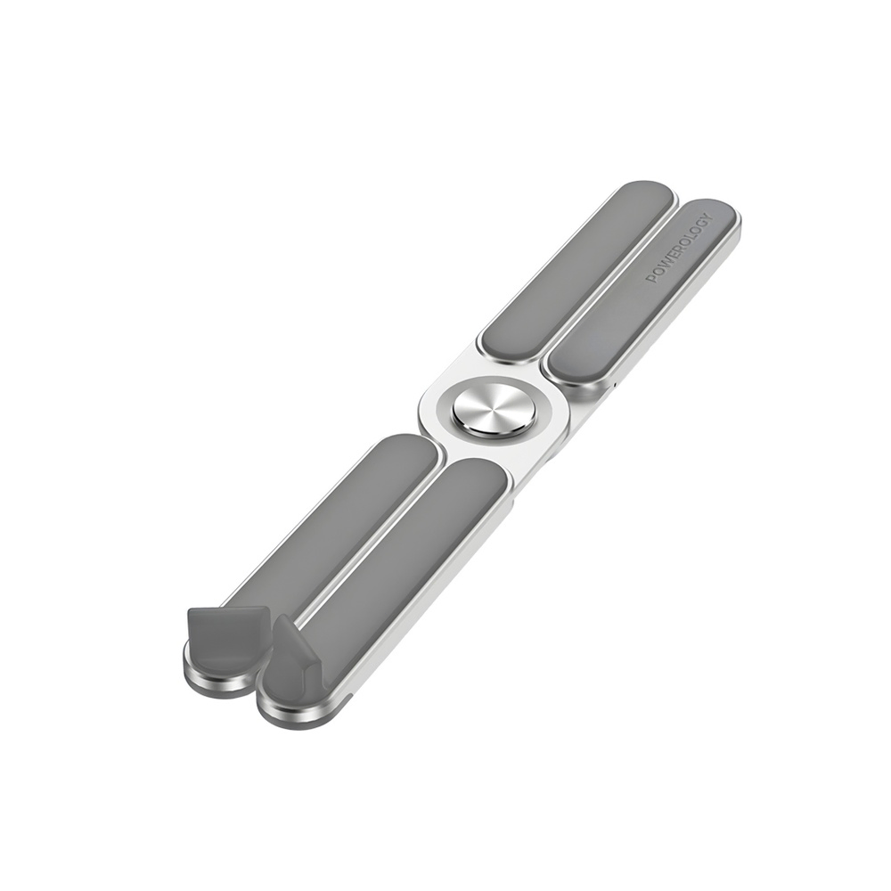 Powerology Adjustable Aluminium Alloy Portable and Foldable Laptop Stand - Silver