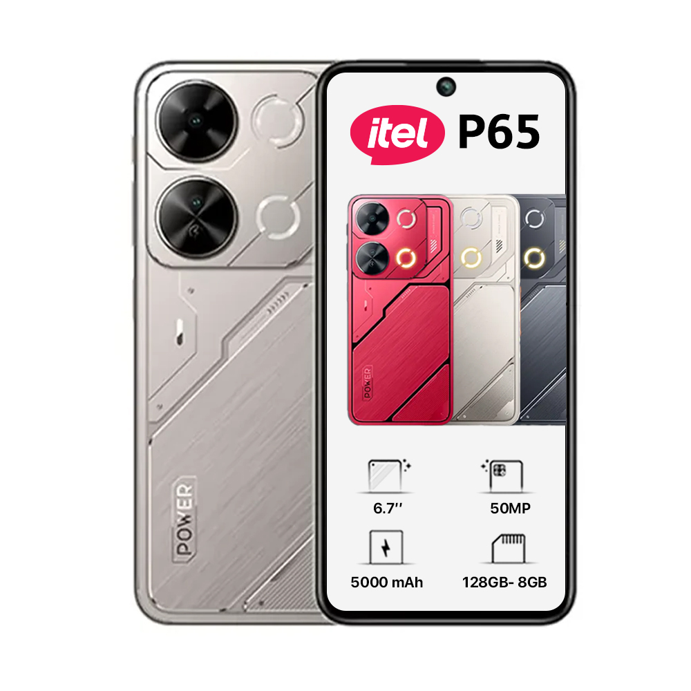 ايتل P65 ثنائي الشريحة - 128 جيجا، 8 جيجا رام، 4G