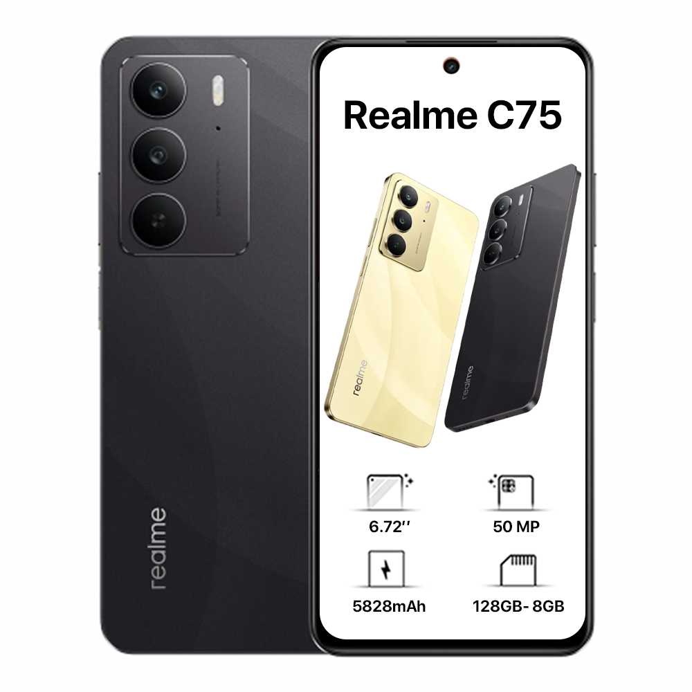 Realme C75 Dual Sim - 128GB, 8GB Ram,4G