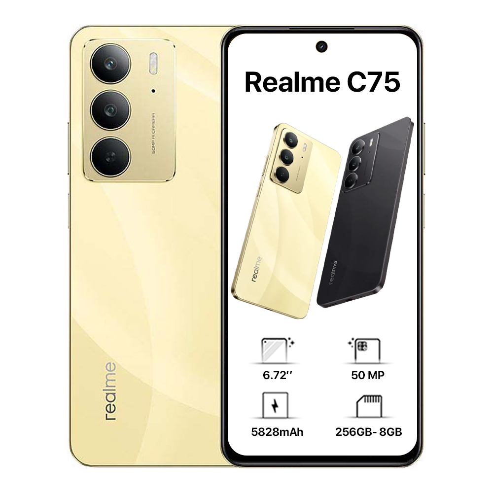 Realme C75 Dual Sim - 256GB, 8GB Ram,4G