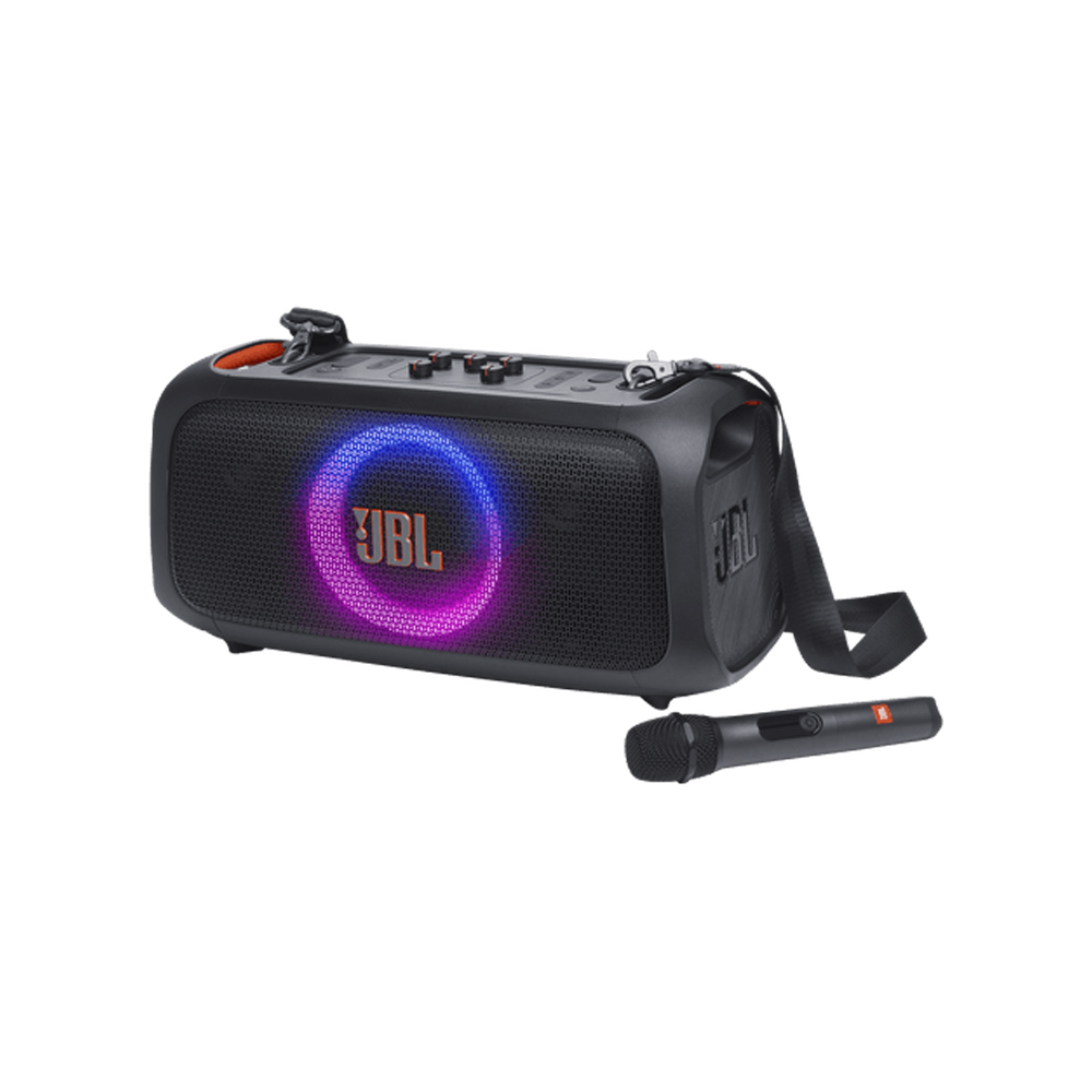 JBL PartyBox On-The-GO Essential Portable Bluetooth Speaker with Microphone