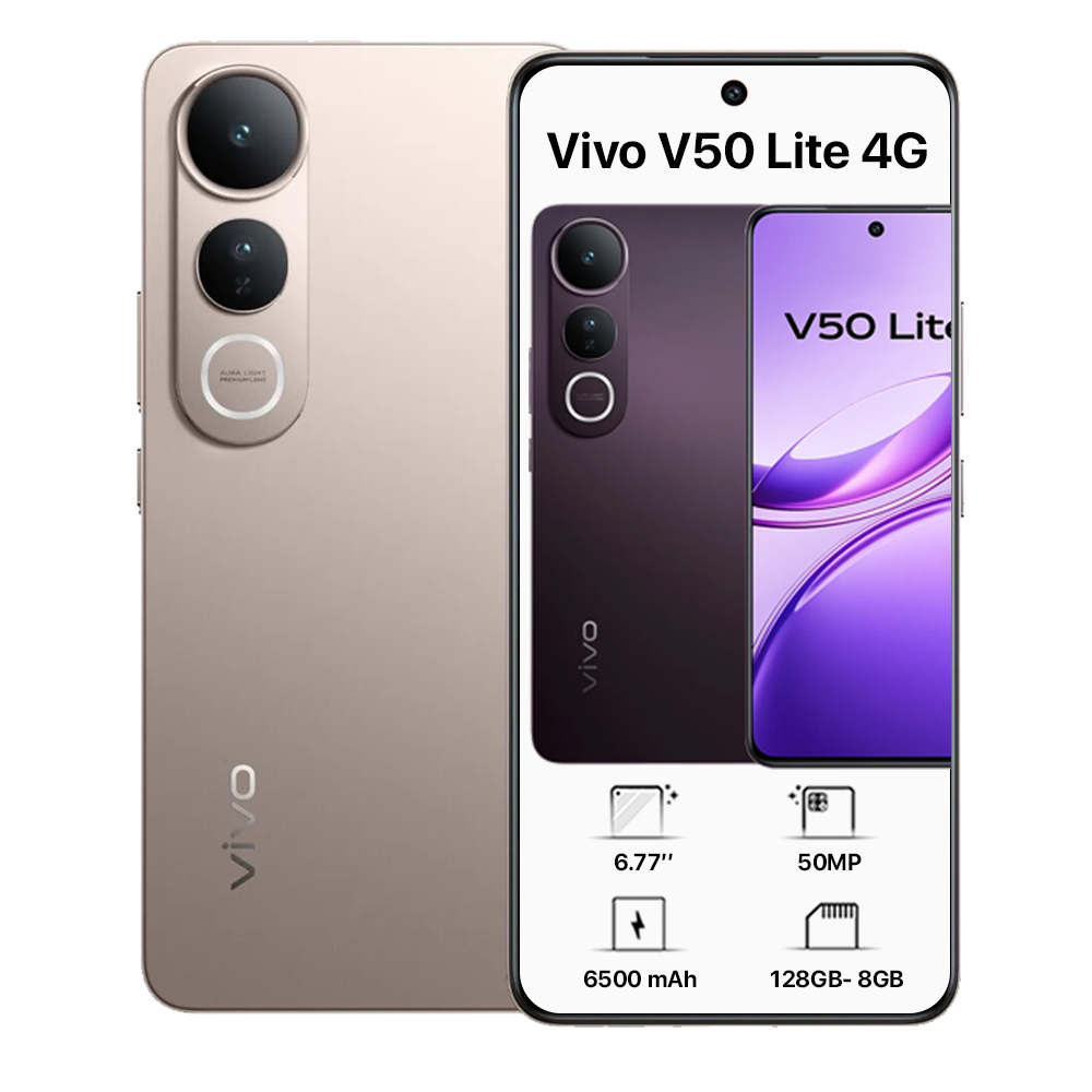 Vivo V50 Lite Dual Sim - 128GB, 8GB Ram, 4G