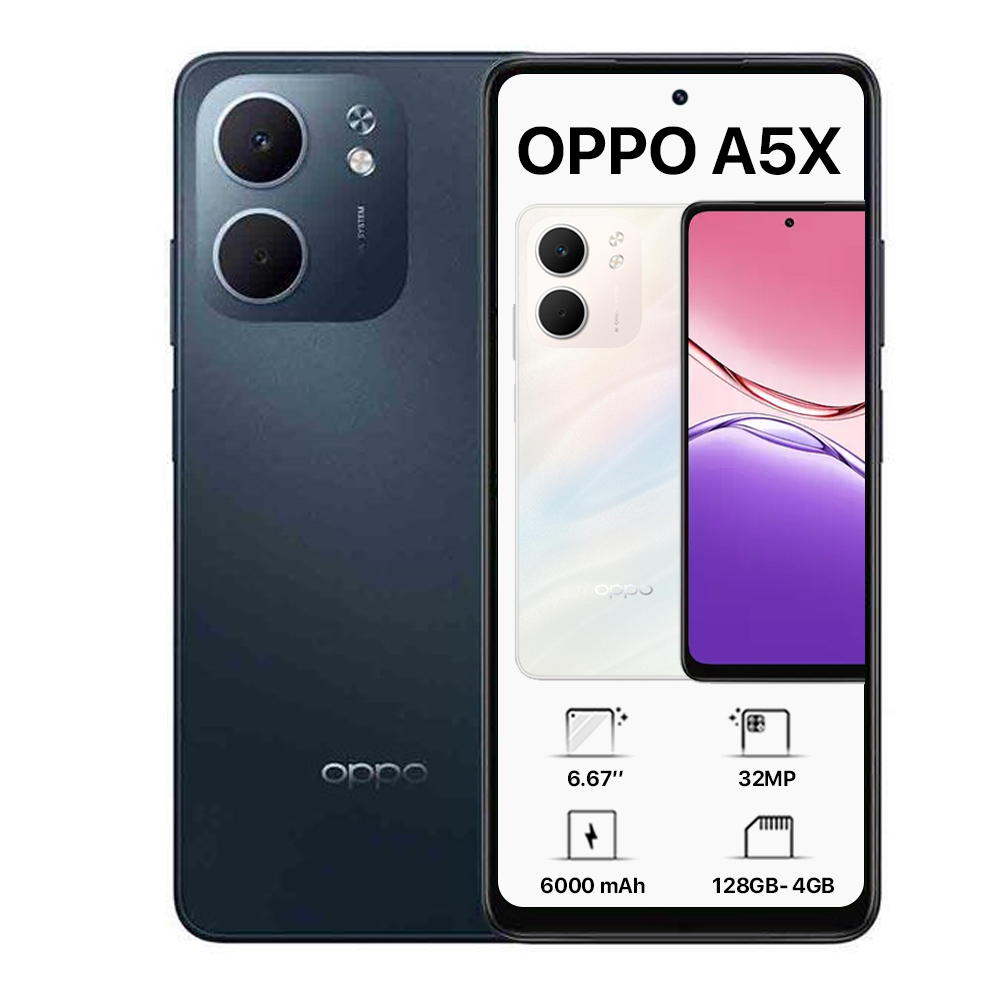Oppo A5x Dual Sim - 128GB,4GB Ram,4G