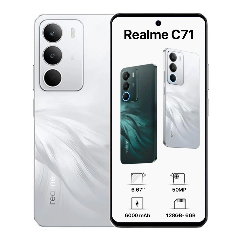 Realme C71 Dual Sim – 128GB, 6GB Ram,4G - دبي فون