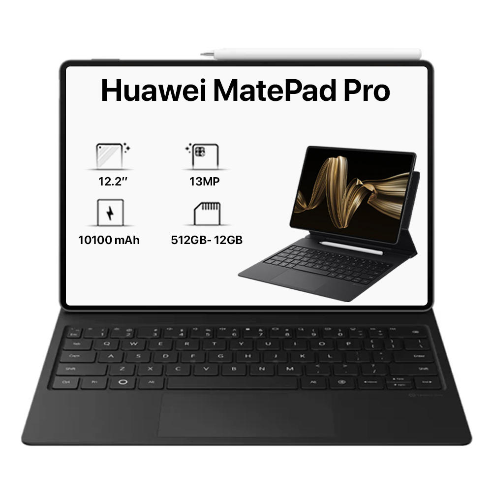 Huawei MatePad Pro 12.2" 2025 - 12GB RAM - 512GB With Huawei Glide Keyboard - WIFI | Tandem Oled PaperMatte Display