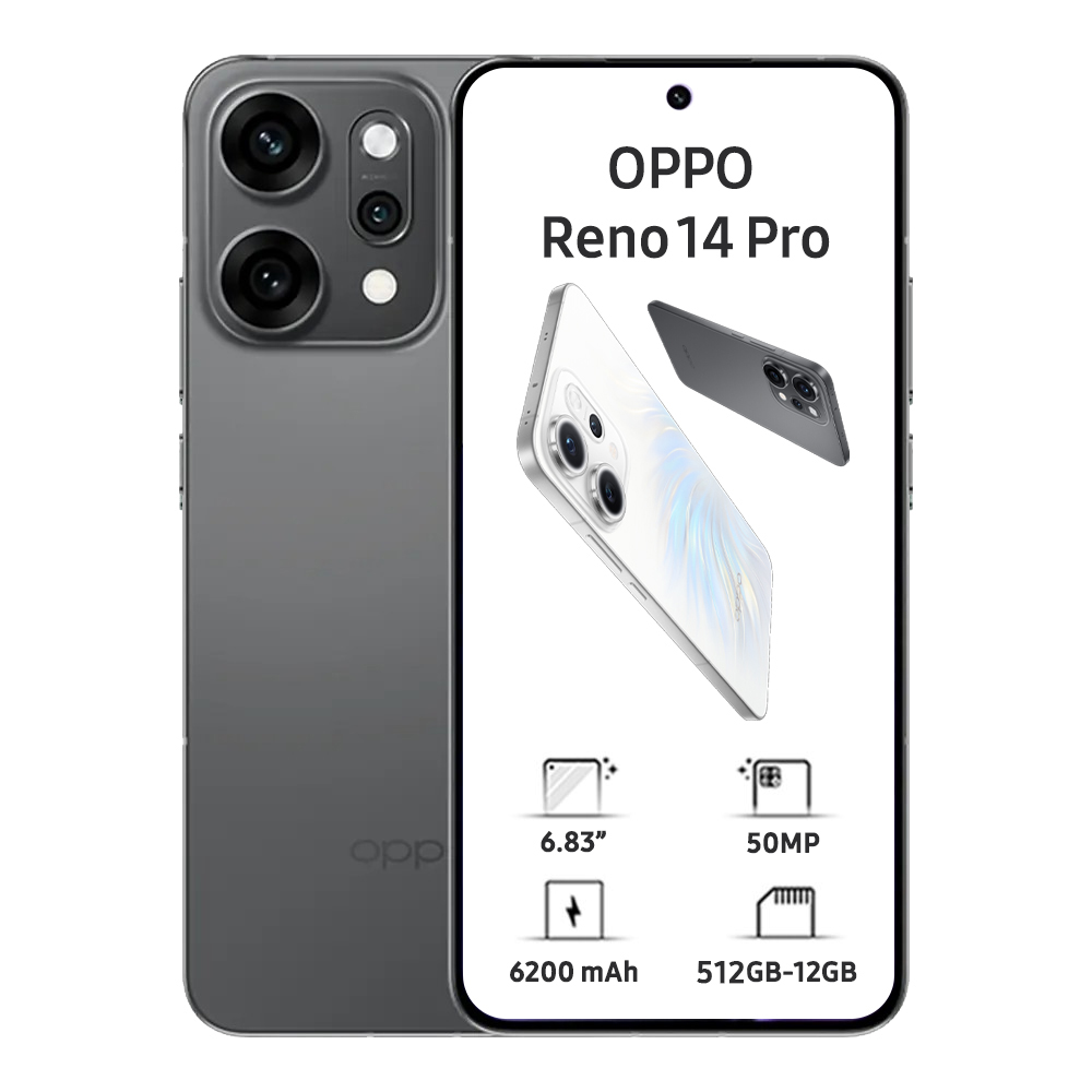 Oppo Reno 14 Pro Dual Sim - 512GB, 12GB Ram,5G