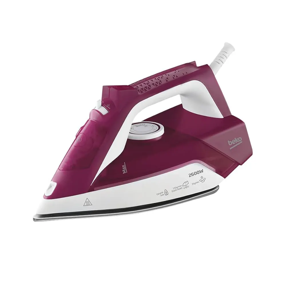 Beko Steam Iron 2600 Watt Ceramic coated soleplate - SIM3126R
